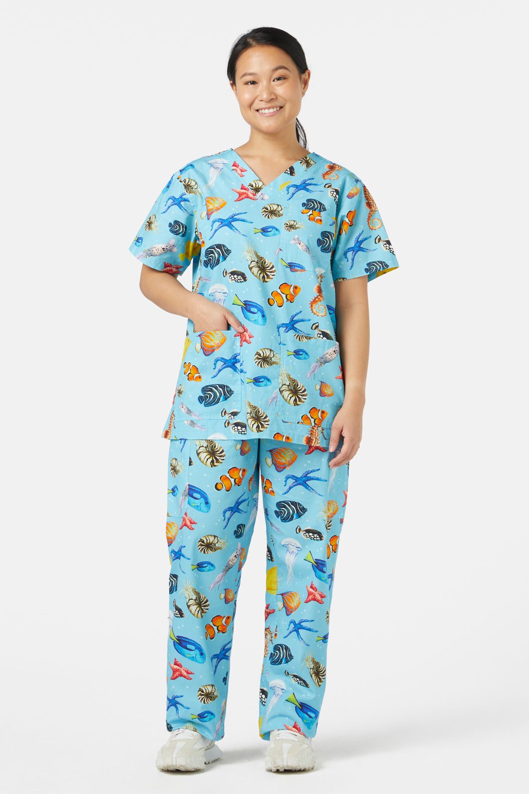 Dangerfield - Oceanic Scrub Set - blue