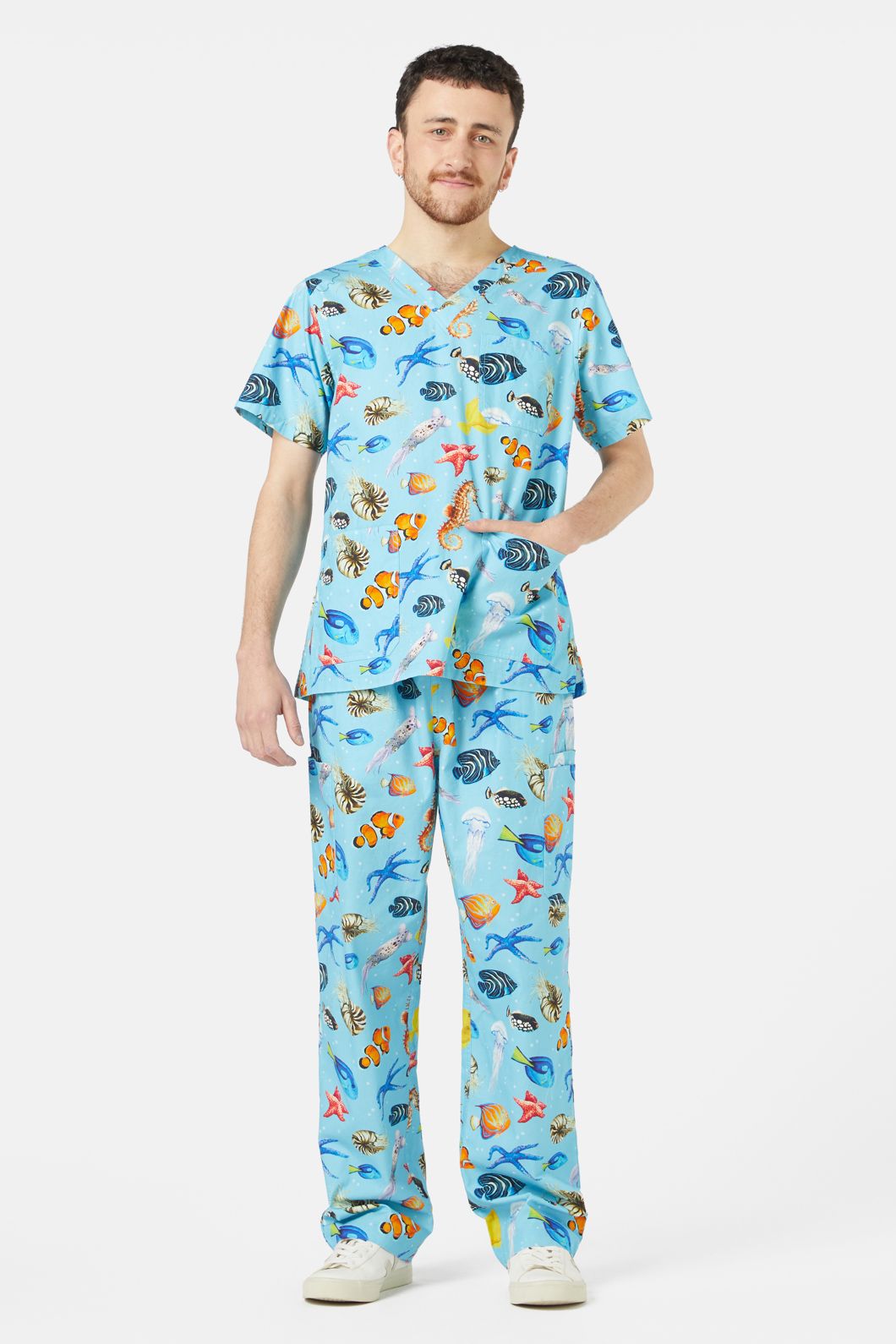 Dangerfield - Oceanic Scrub Set - blue
