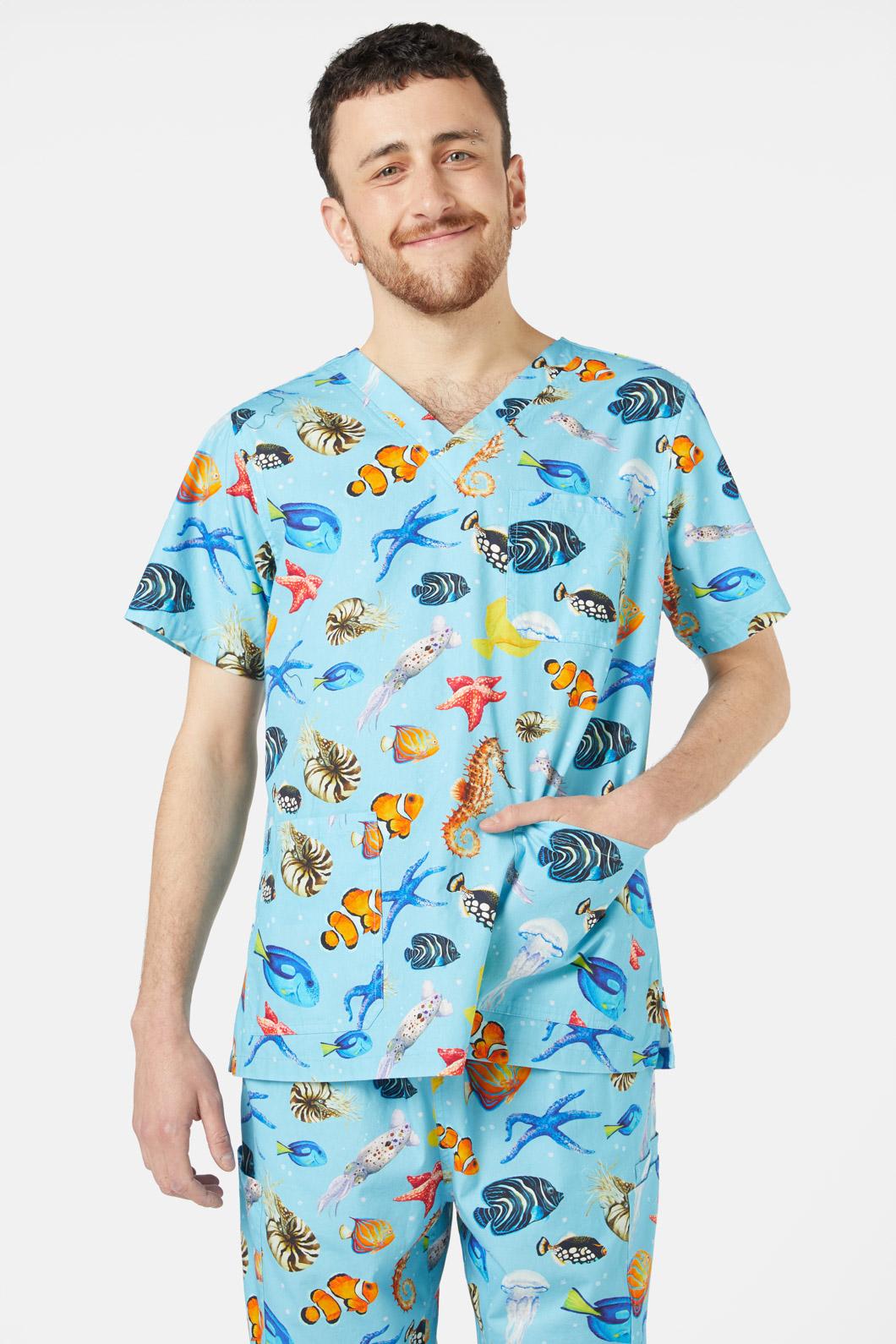 Dangerfield - Oceanic Scrub Set - blue