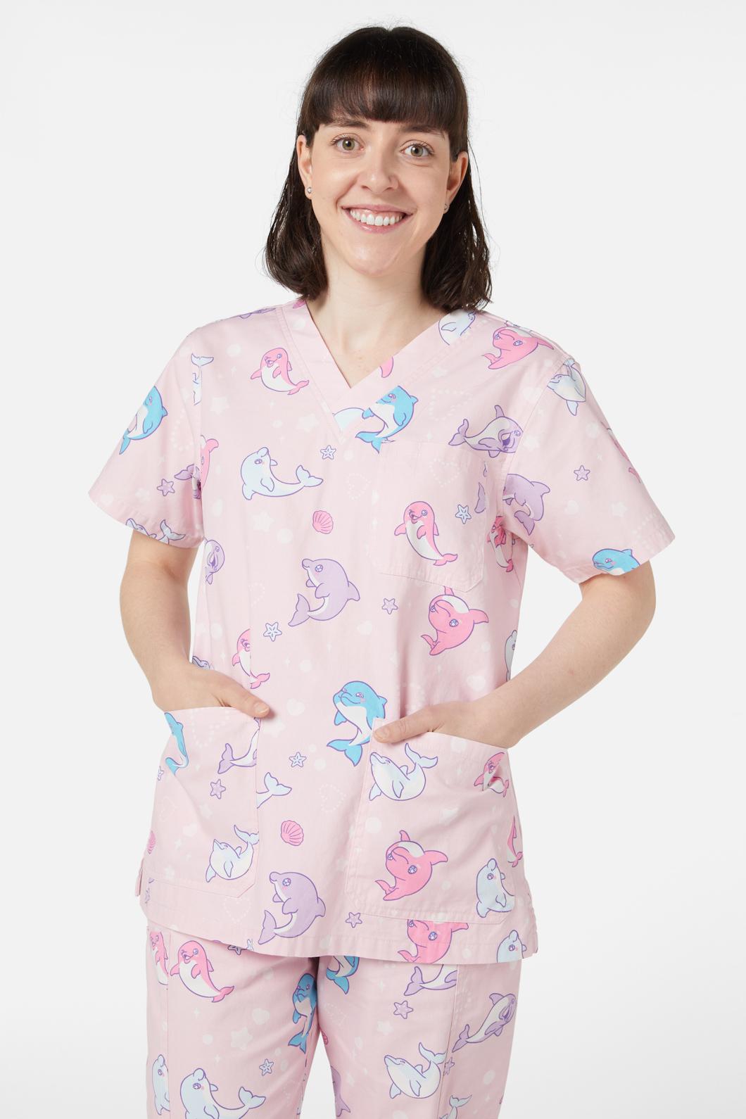 Dangerfield - Dolphin Scrub Set - pink