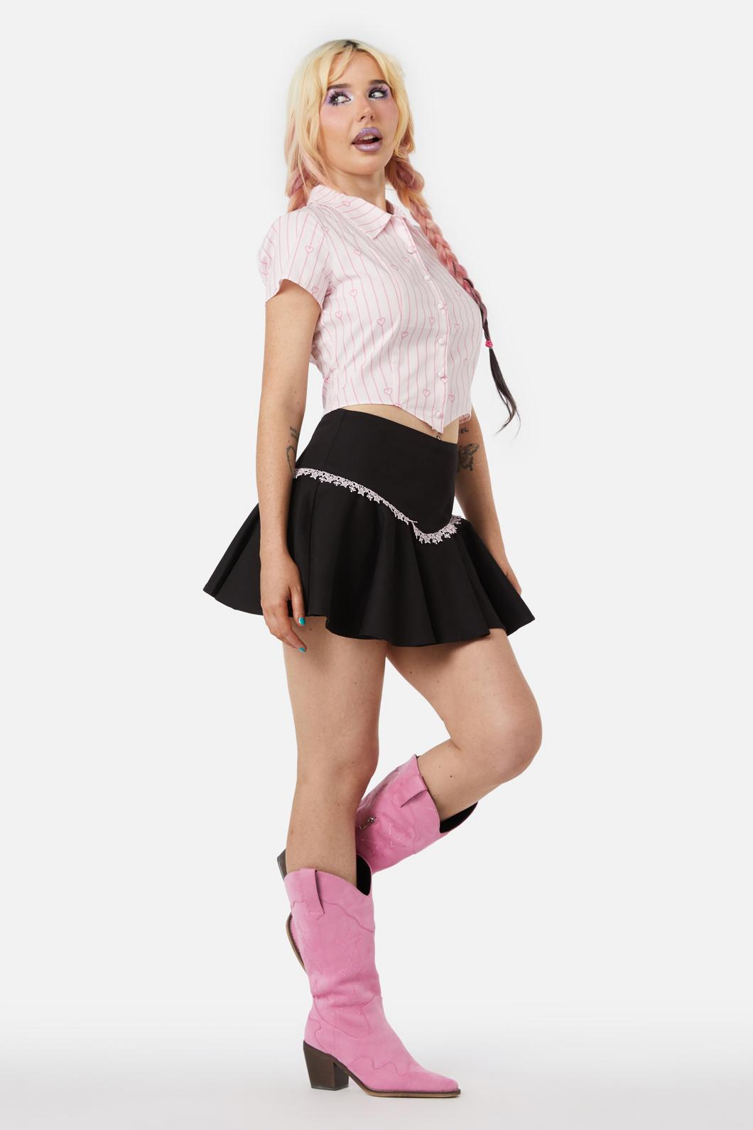 Dangerfield - Heart Strings Blouse - pink