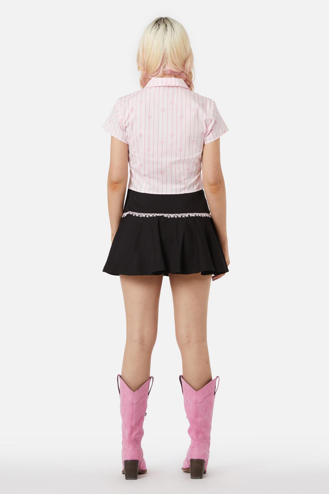 Dangerfield - Heart Strings Blouse - pink