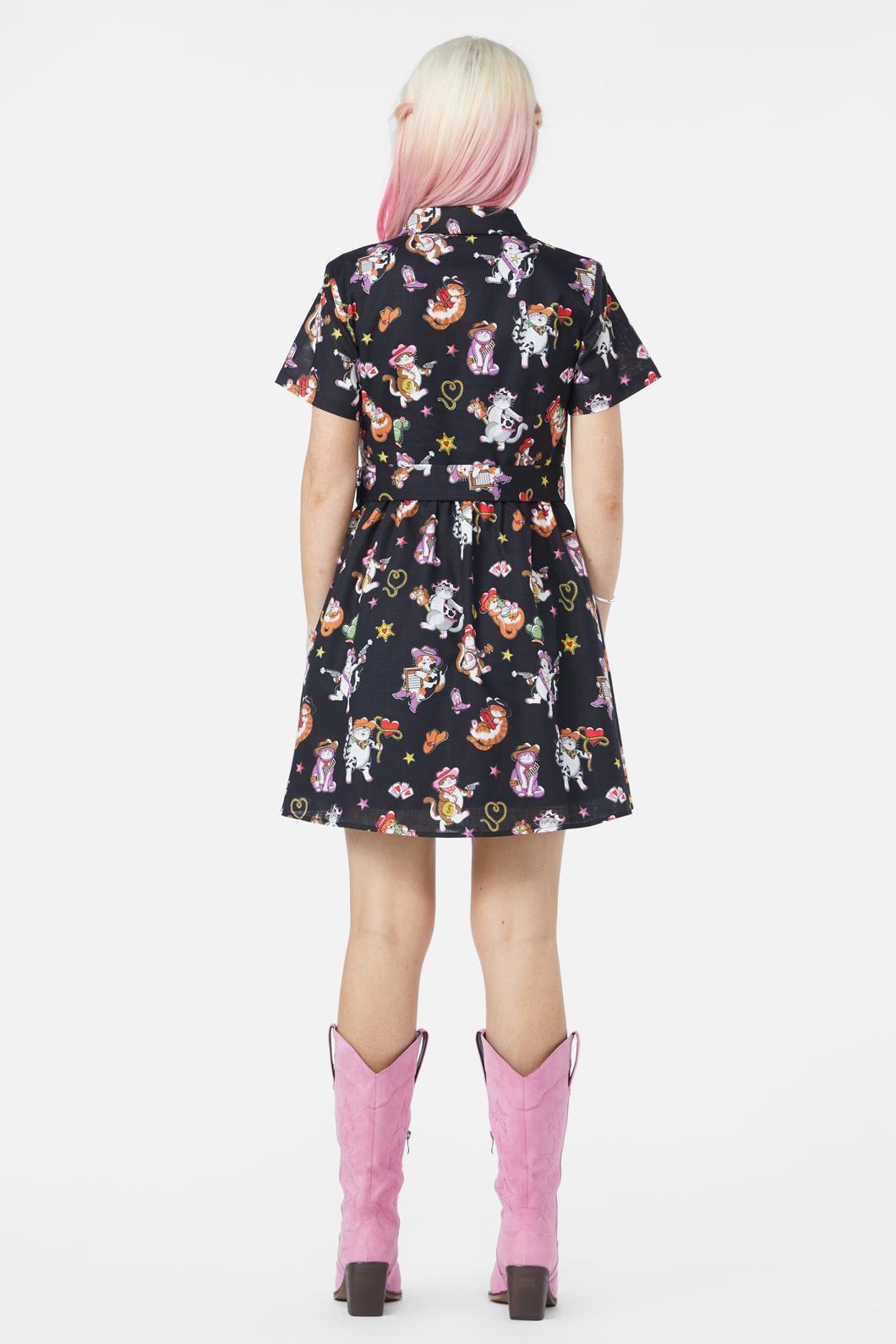 Dangerfield - Meowdy Dress - black