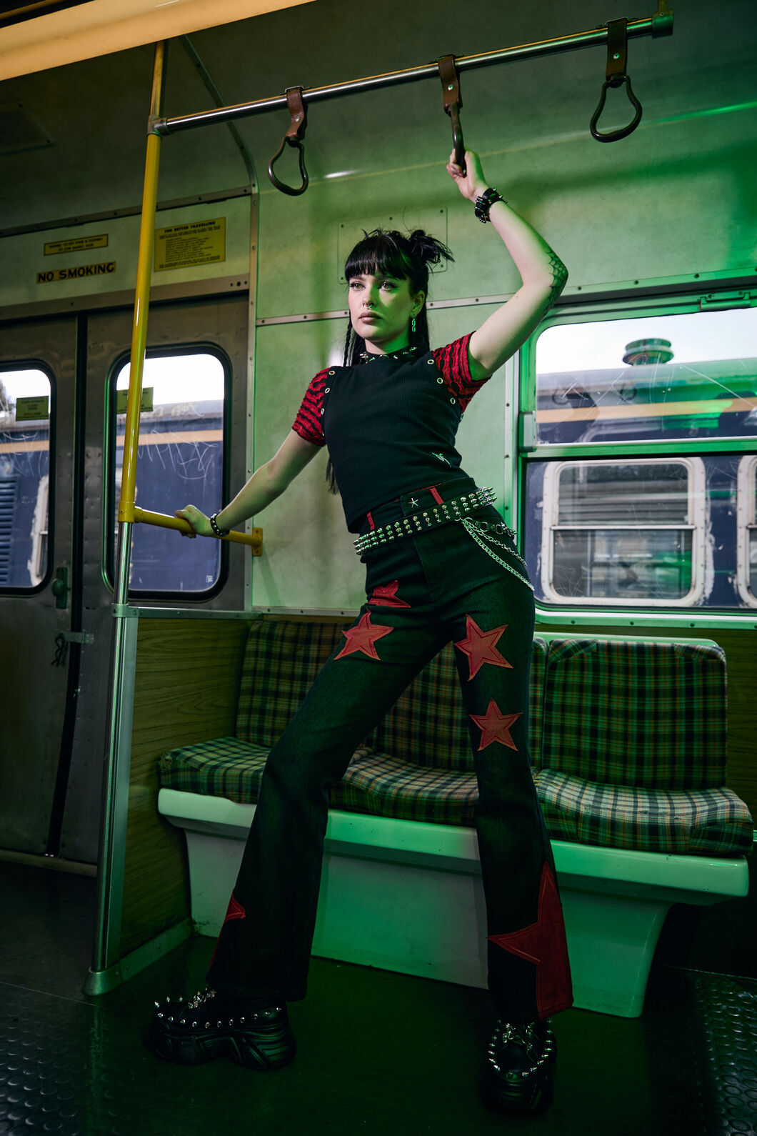 Dangerfield - Catwalk Assassin Jean - black-red