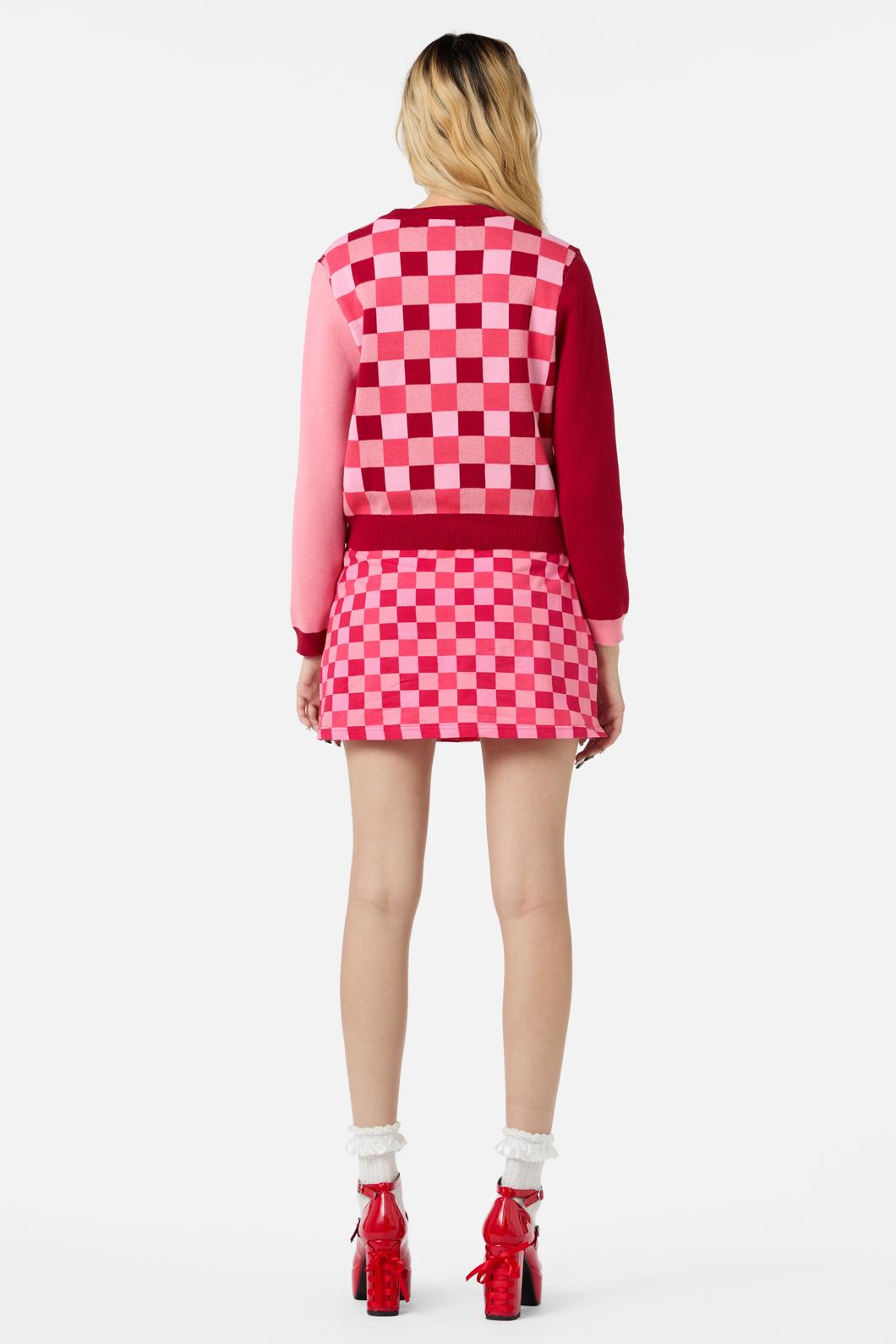 Dangerfield - Valentynes Contrast Knit - pink-red