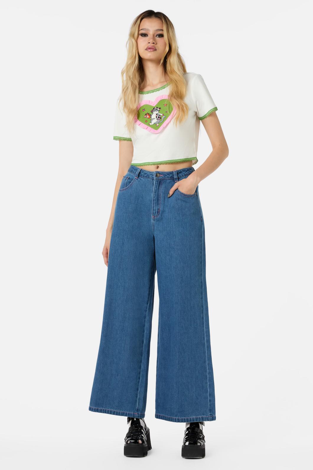 Dangerfield - Catwalk True Flare Jeans - blue