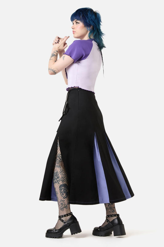 Dangerfield - Moon Time Pleated Skirt - black