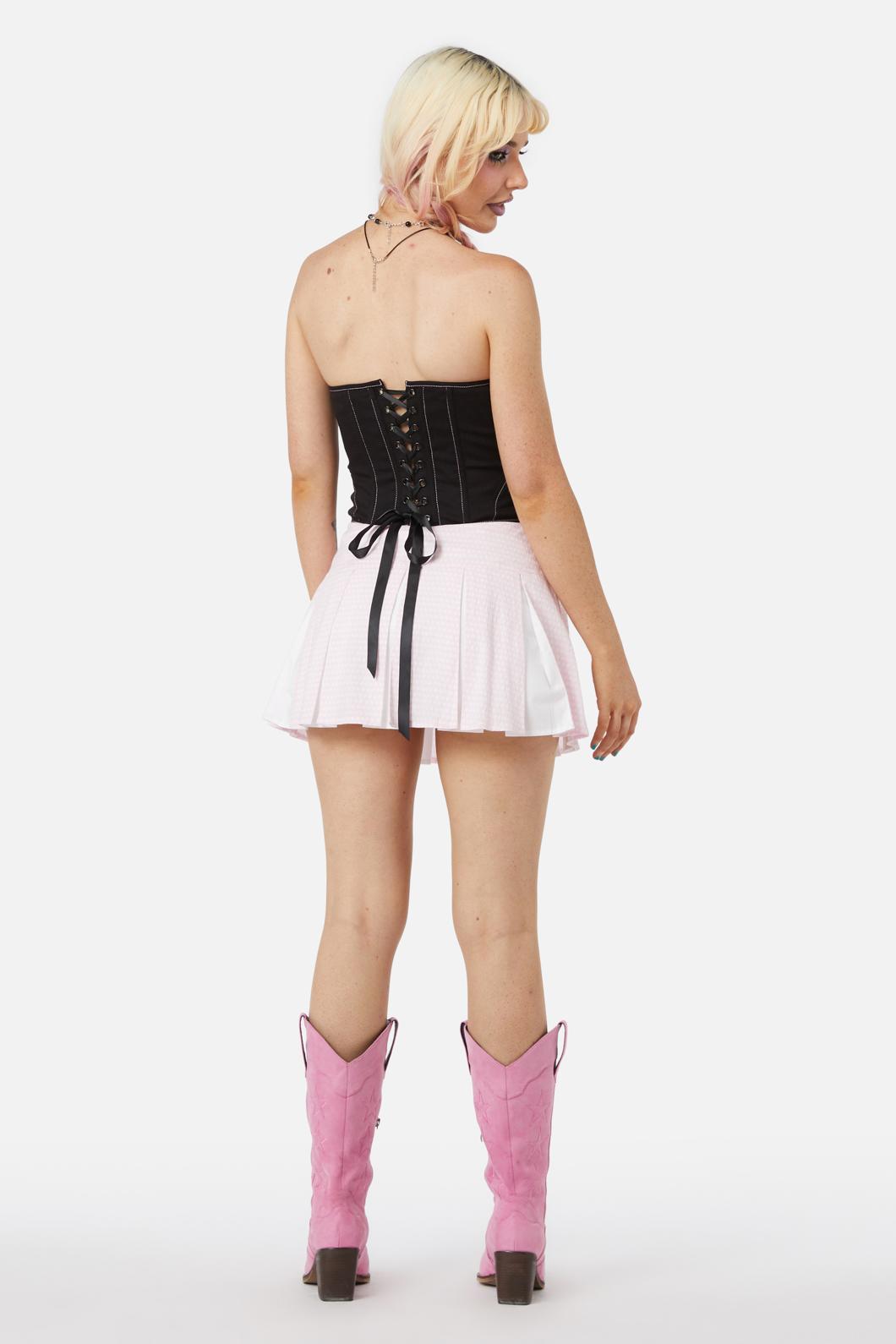 Dangerfield - Spagettea Strapless Corset Top - black