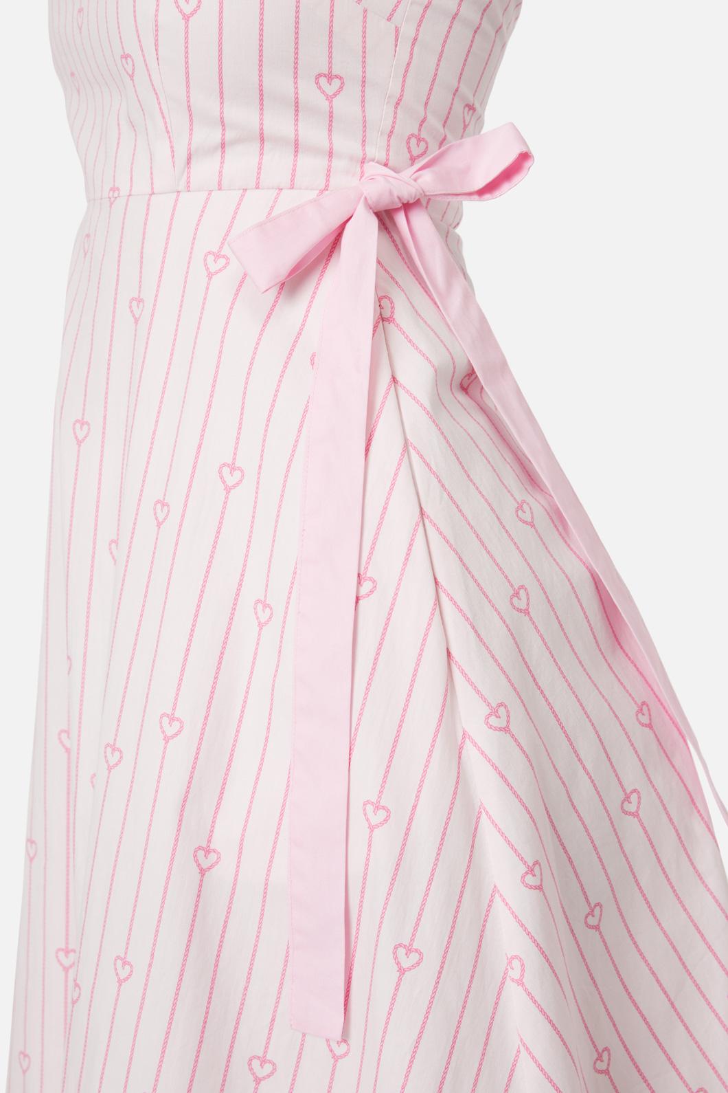 Dangerfield - Heart Strings Midi Dress - pink