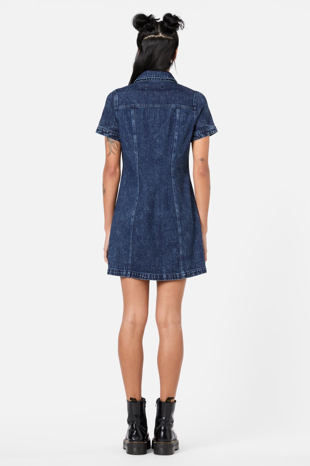 Dangerfield - Never Mind The Denim Dress - blue