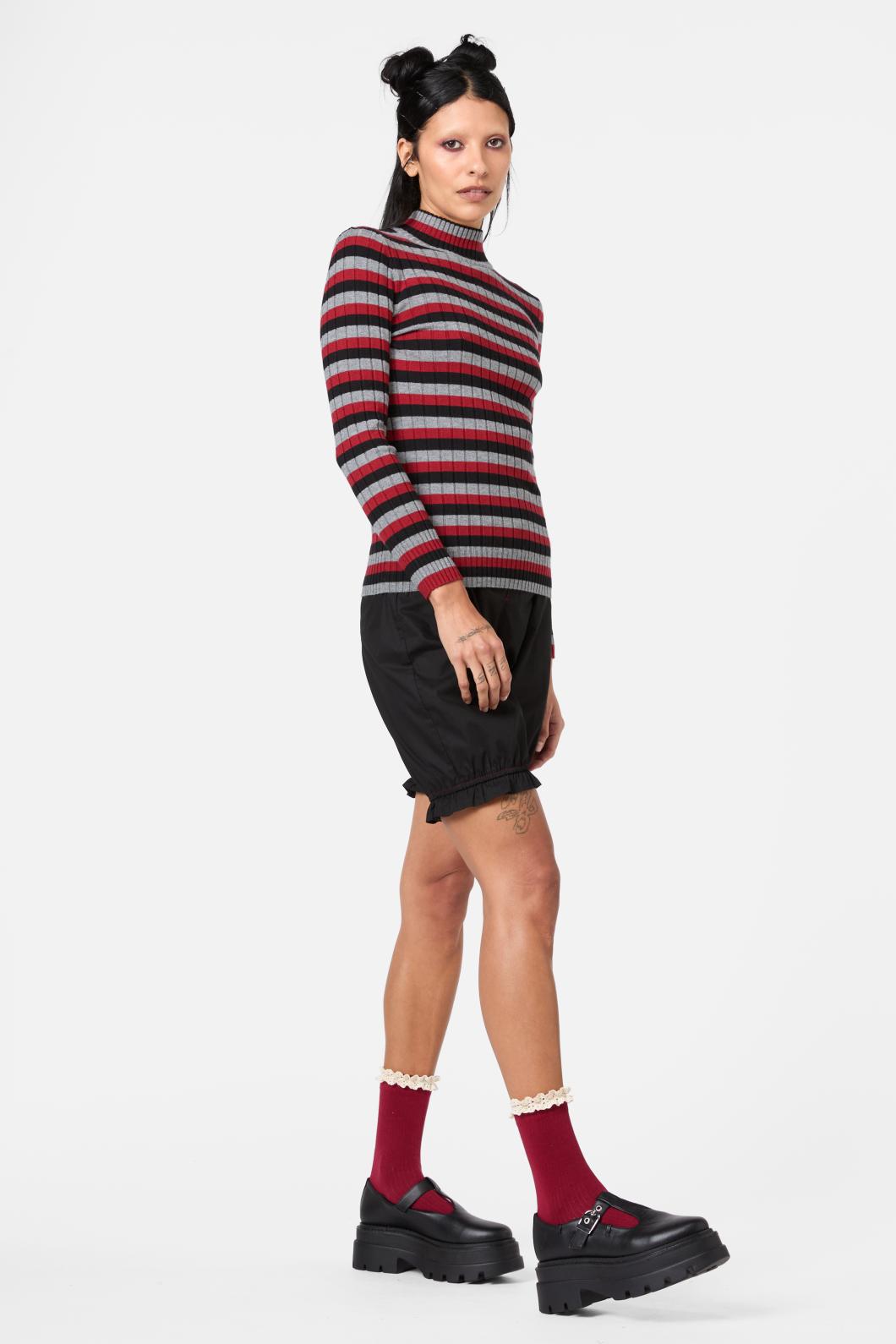 Dangerfield - Moggy Tartan Knit Skivvy - multi