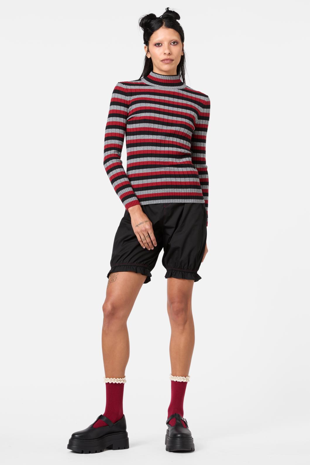 Dangerfield - Moggy Tartan Knit Skivvy - multi