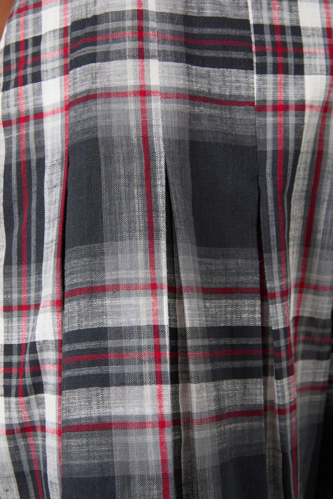Dangerfield - Moggy Tartan Pleated Culotte - grey