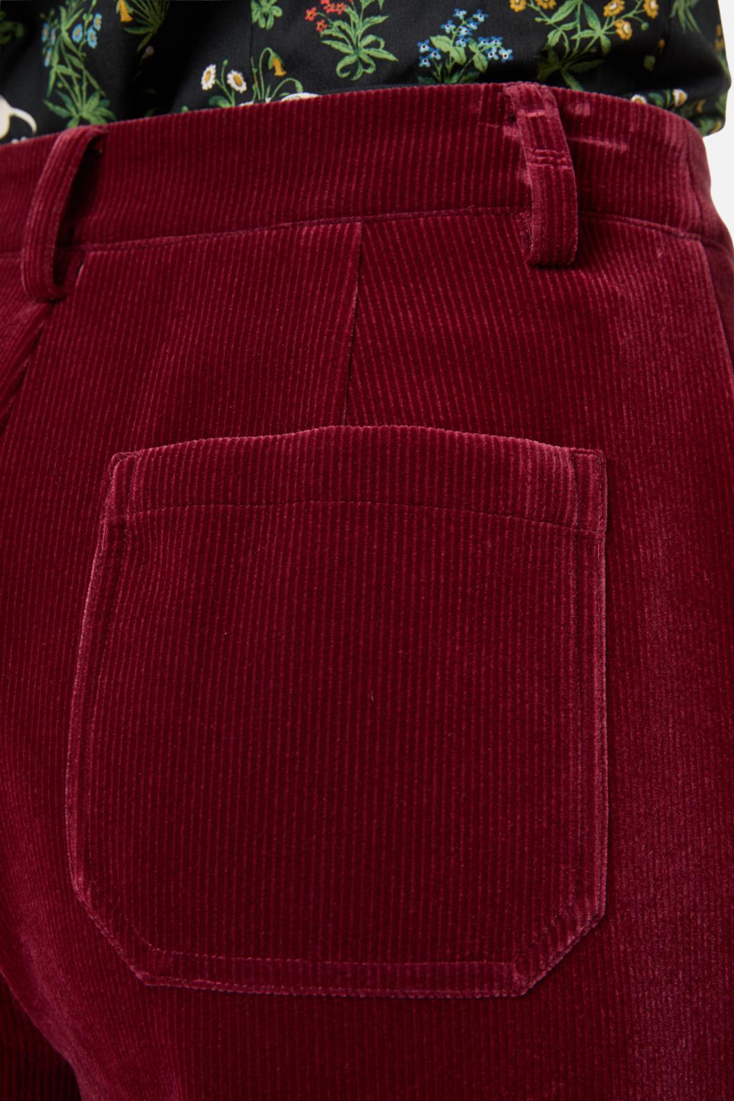 Dangerfield - Prestige Stripe Cord Pant - red-black