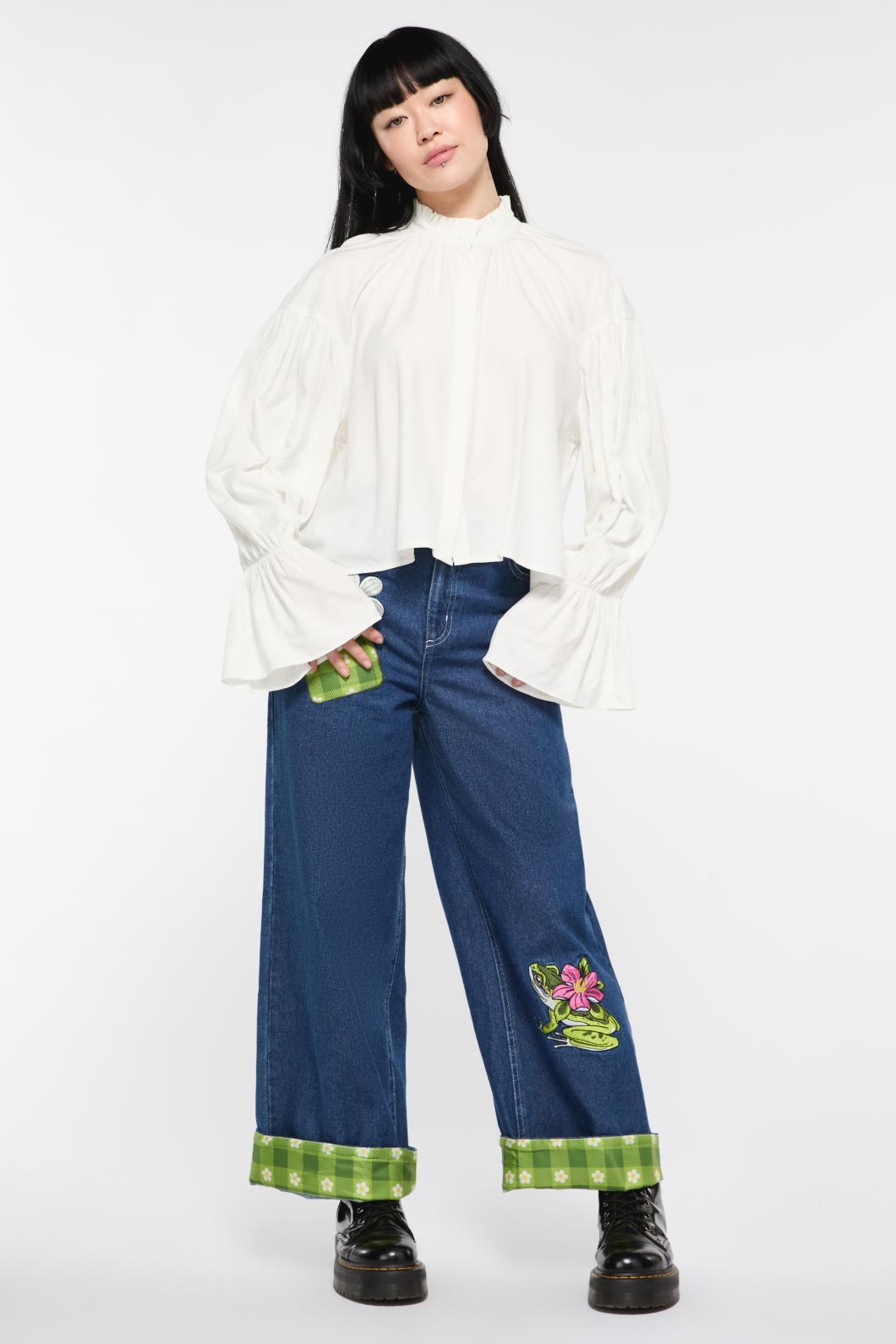Dangerfield - Moon Time LS Blouse - cream