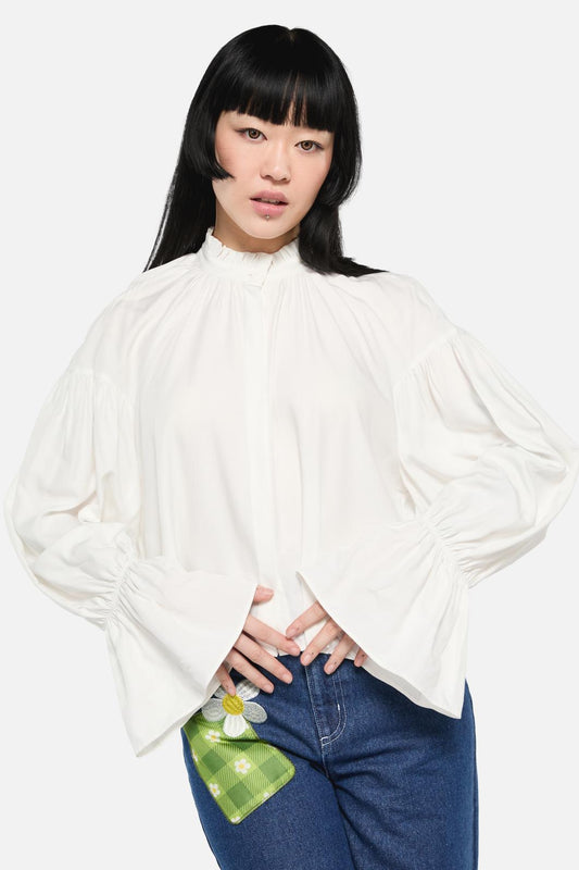 Dangerfield - Moon Time LS Blouse - cream