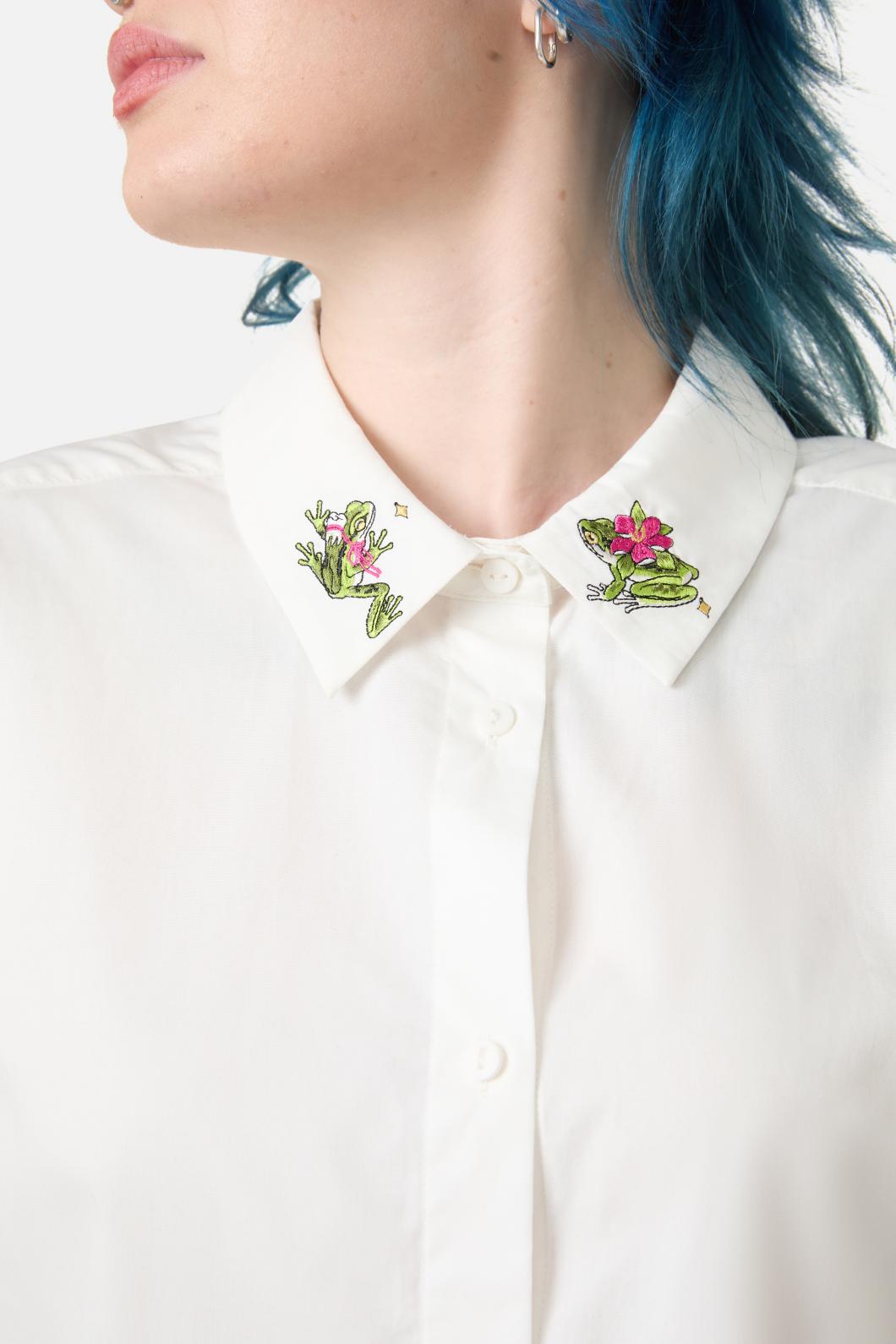 Dangerfield - Critters Collared Shirt - cream