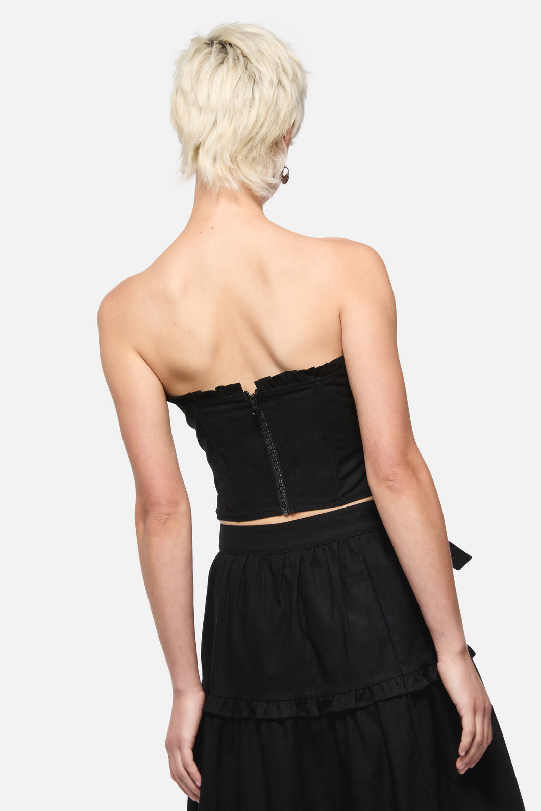 Dangerfield - Blooming Corset Top - black