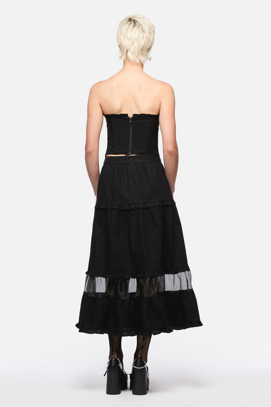 Dangerfield - Blooming Midi Skirt - black