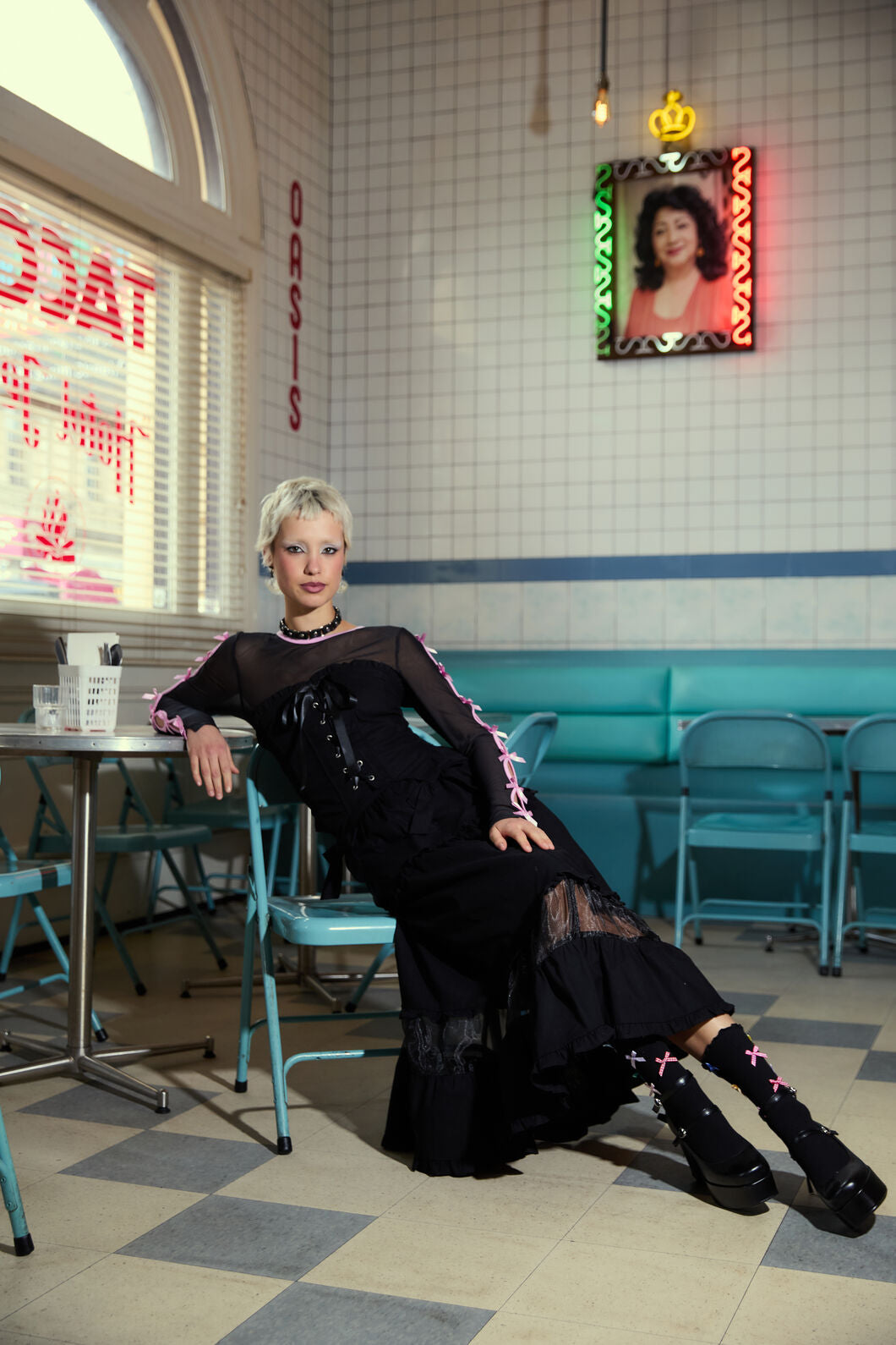 Dangerfield - Blooming Midi Skirt - black