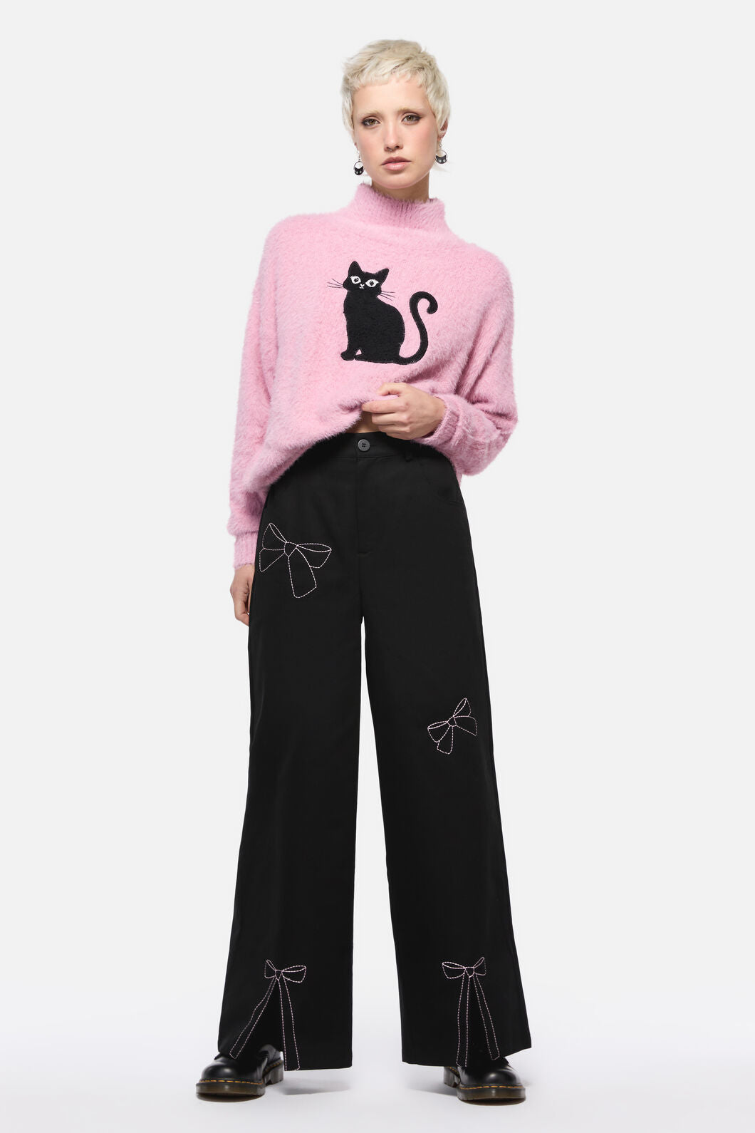 Dangerfield - Catkins Bow Pants - black