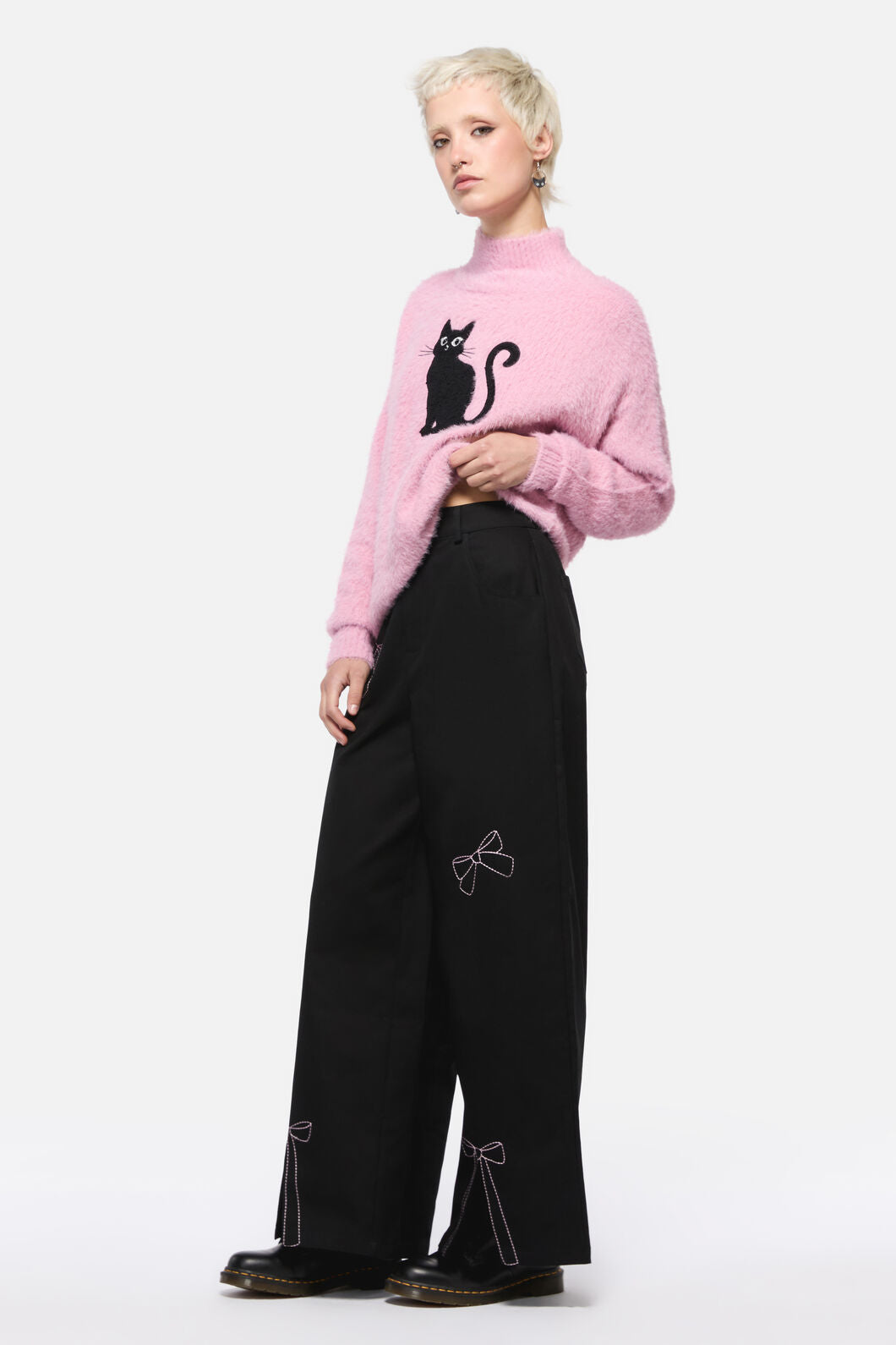 Dangerfield - Catkins Bow Pants - black