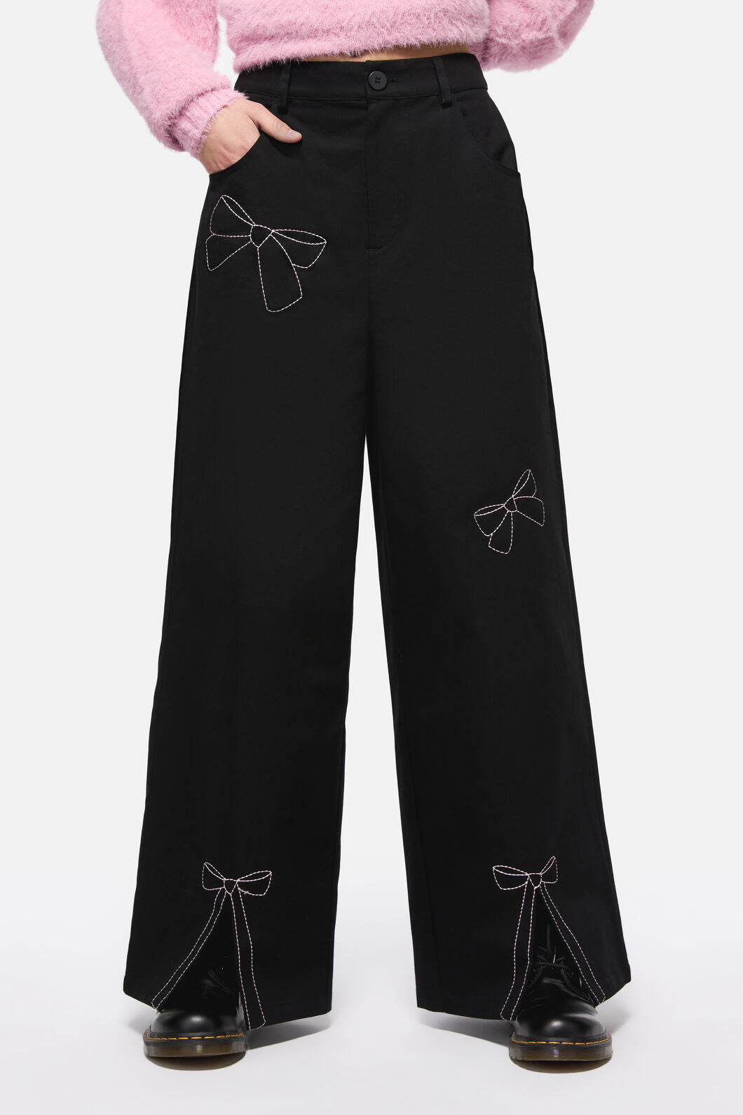 Dangerfield - Catkins Bow Pants - black