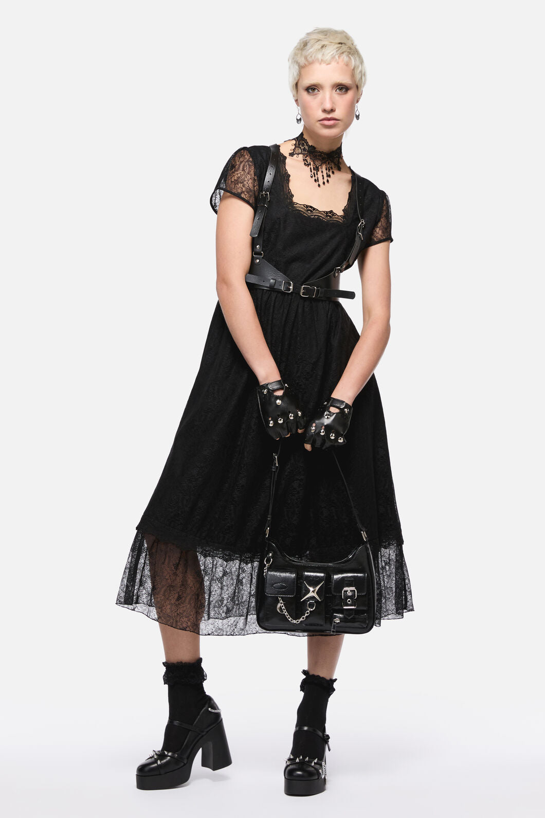 Dangerfield - Forgotten City Lace Dress - black