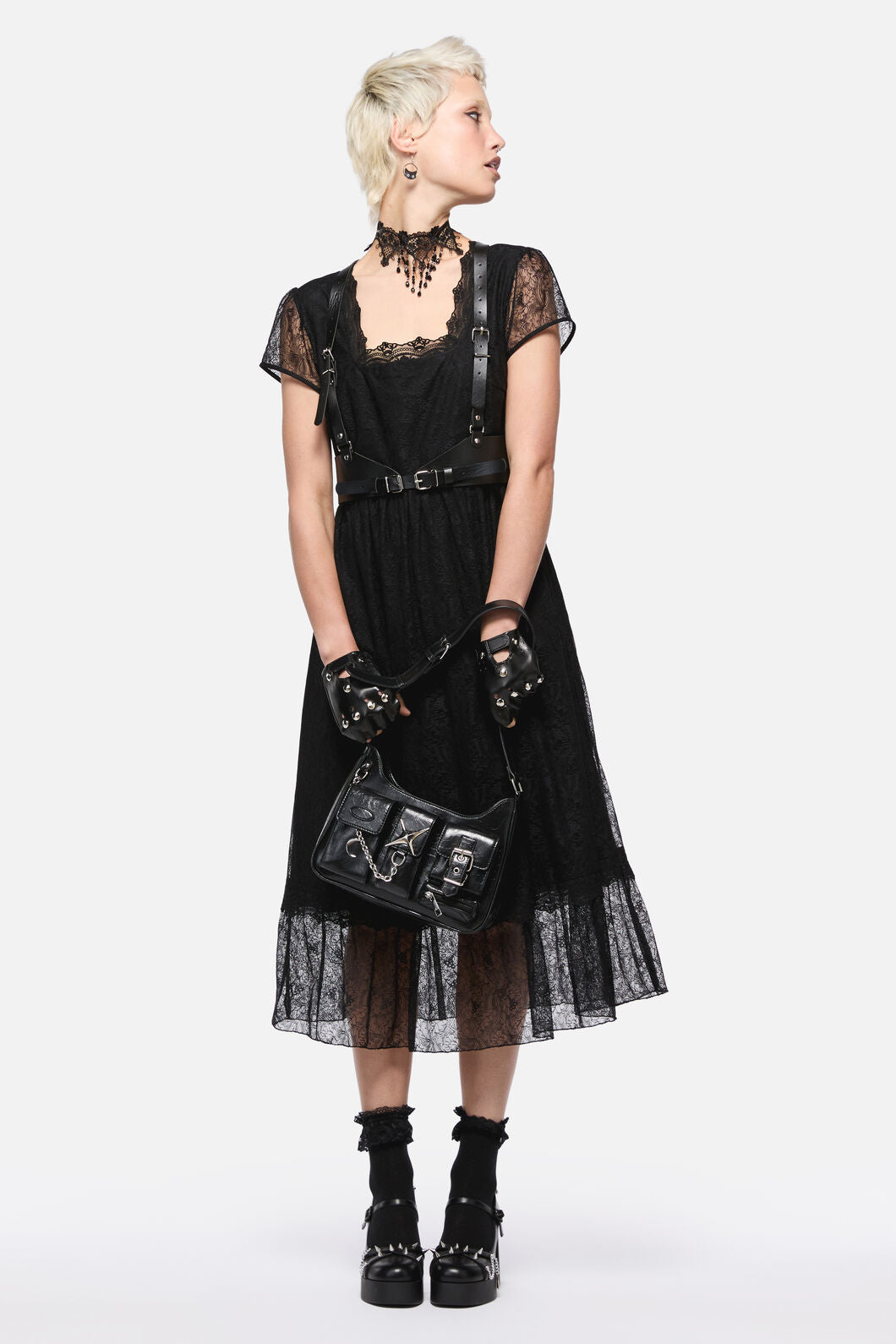 Dangerfield - Forgotten City Lace Dress - black