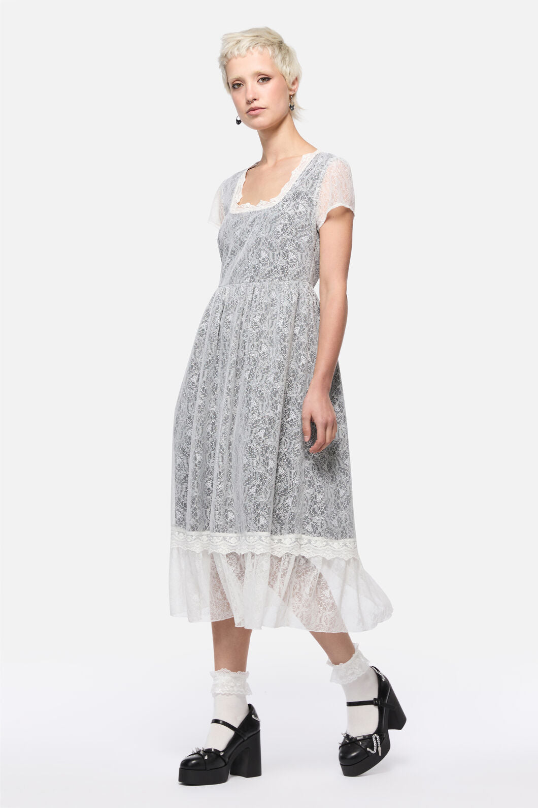 Dangerfield - Forgotten City Lace Dress - white