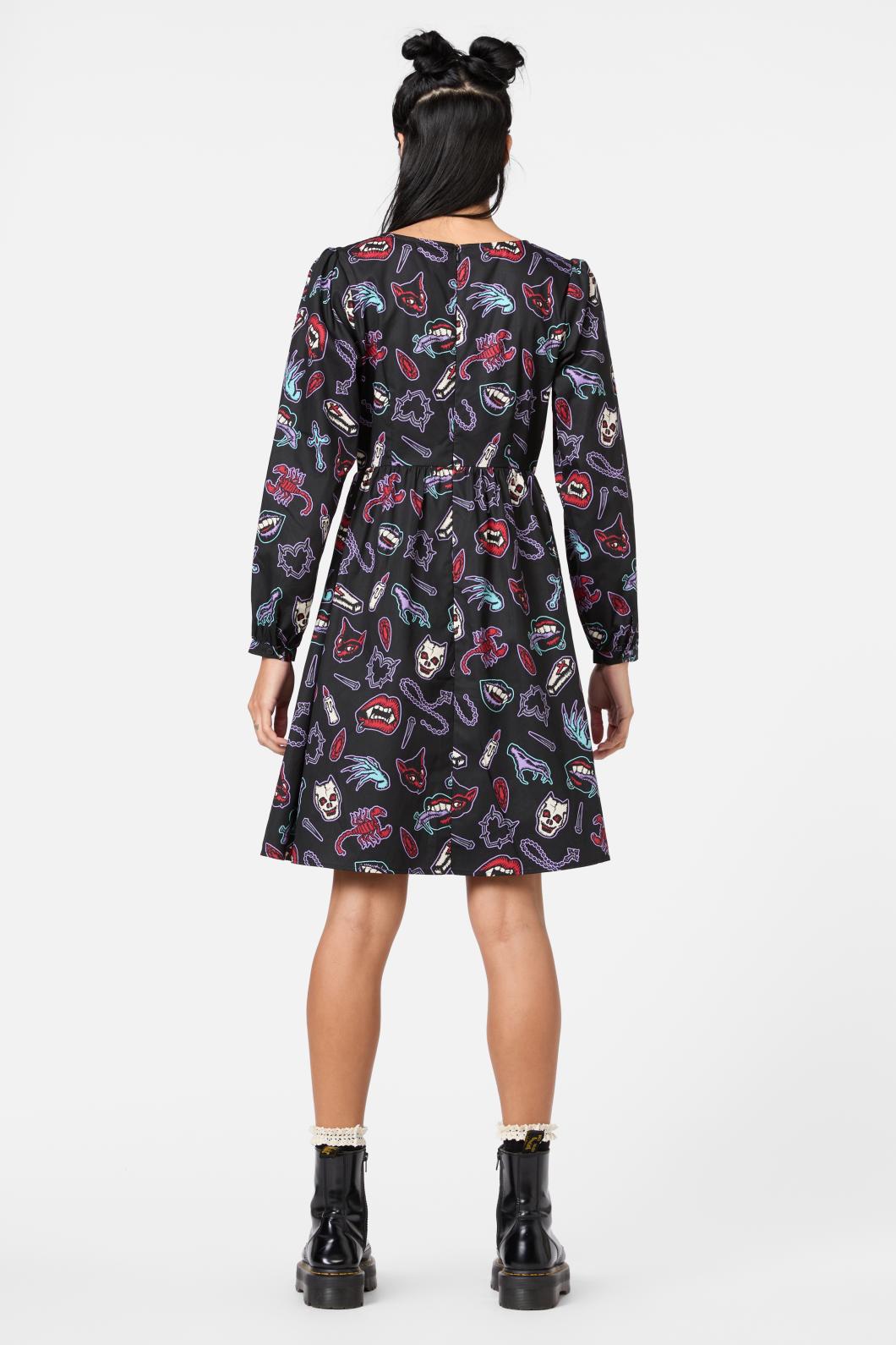 Dangerfield - Sucked In Gothic Dress - black