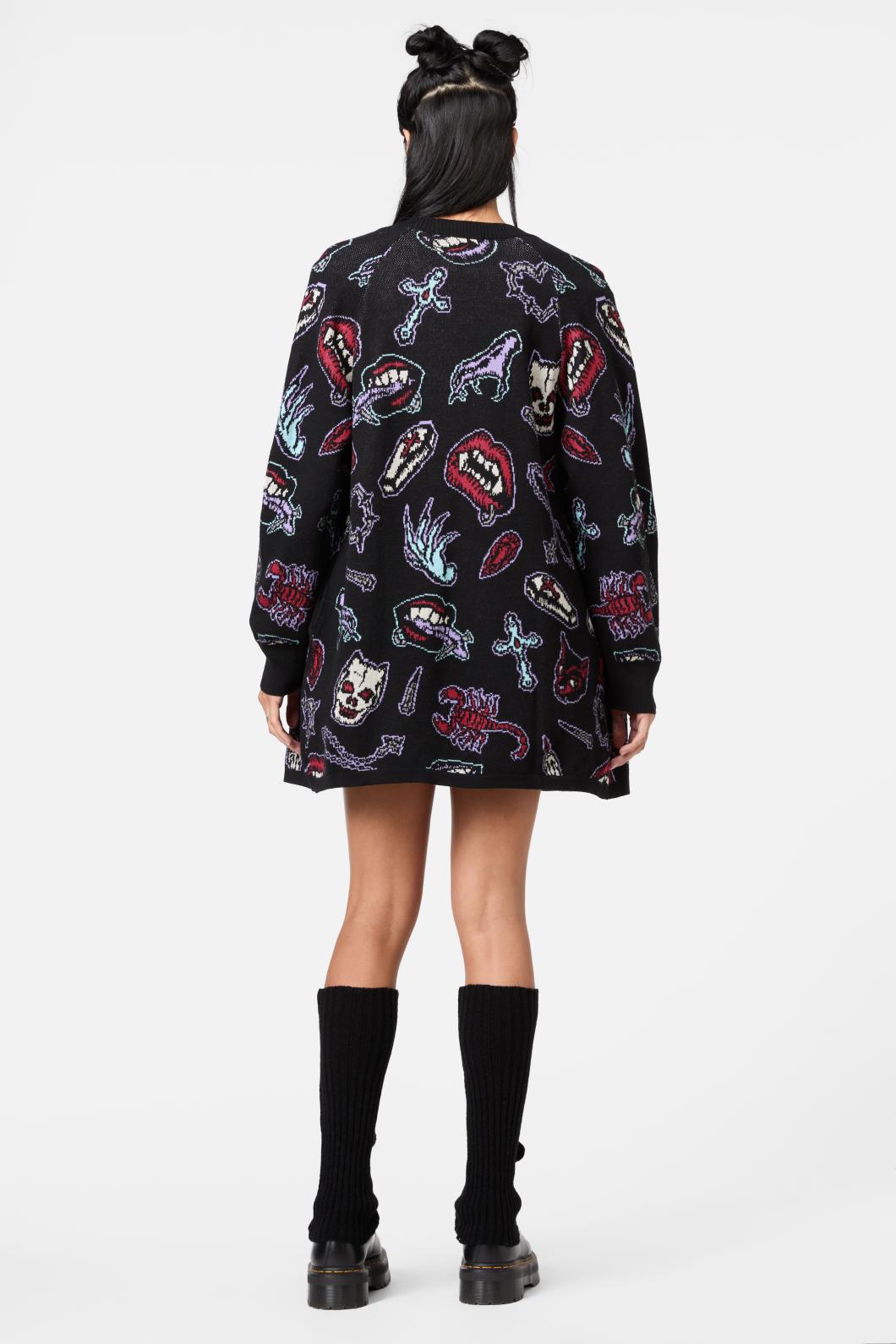 Dangerfield - Sucked In Gothic Cardigan - black