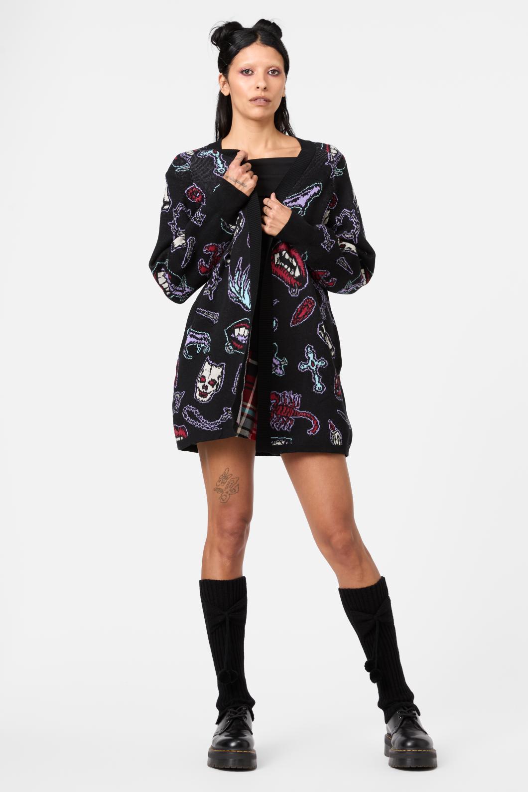 Dangerfield - Sucked In Gothic Cardigan - black