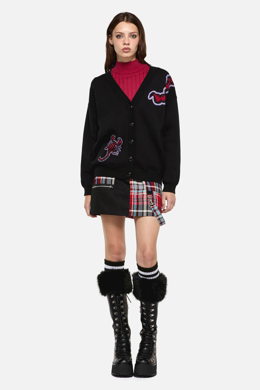 Dangerfield - Scorpion Gothic Cardigan - black