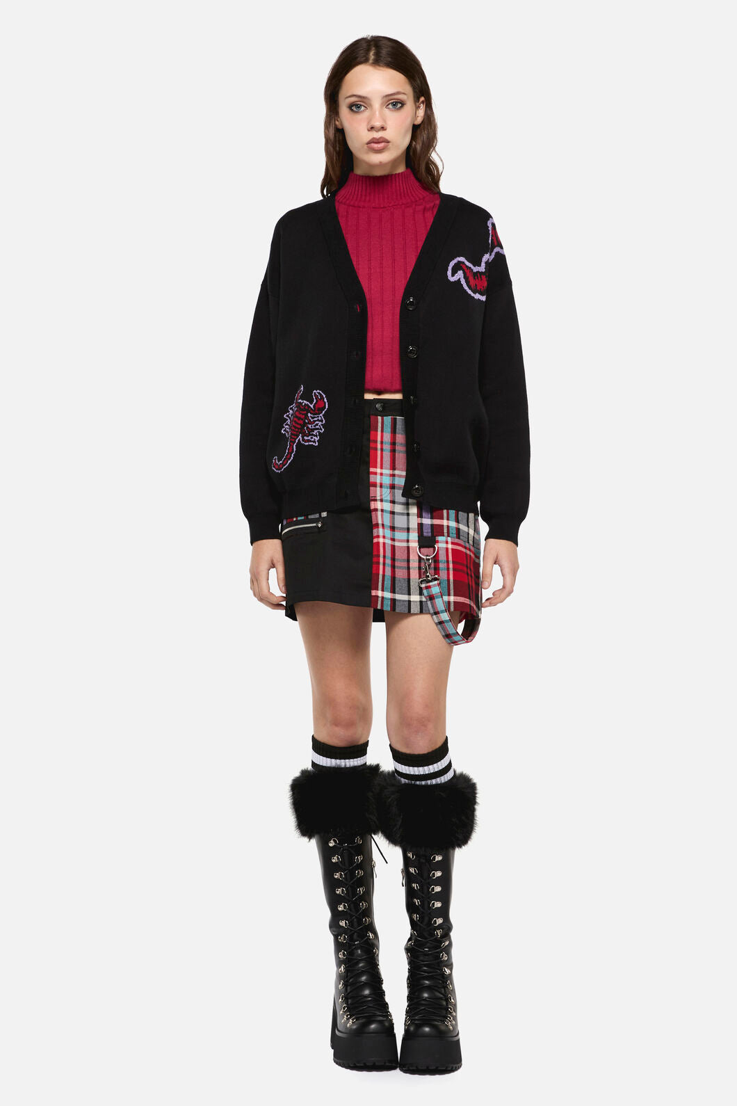 Dangerfield - Scorpion Gothic Cardigan - black