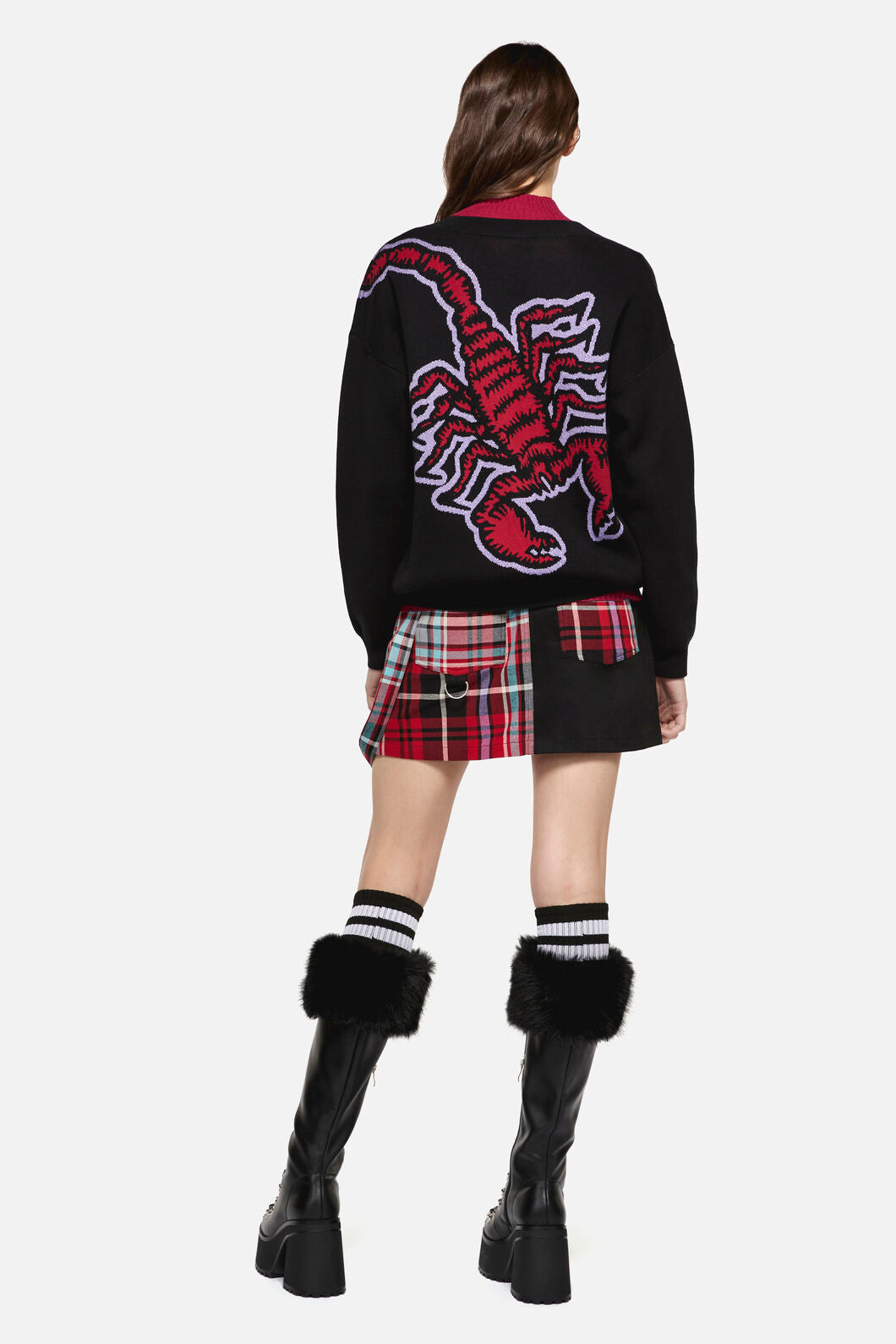 Dangerfield - Scorpion Gothic Cardigan - black