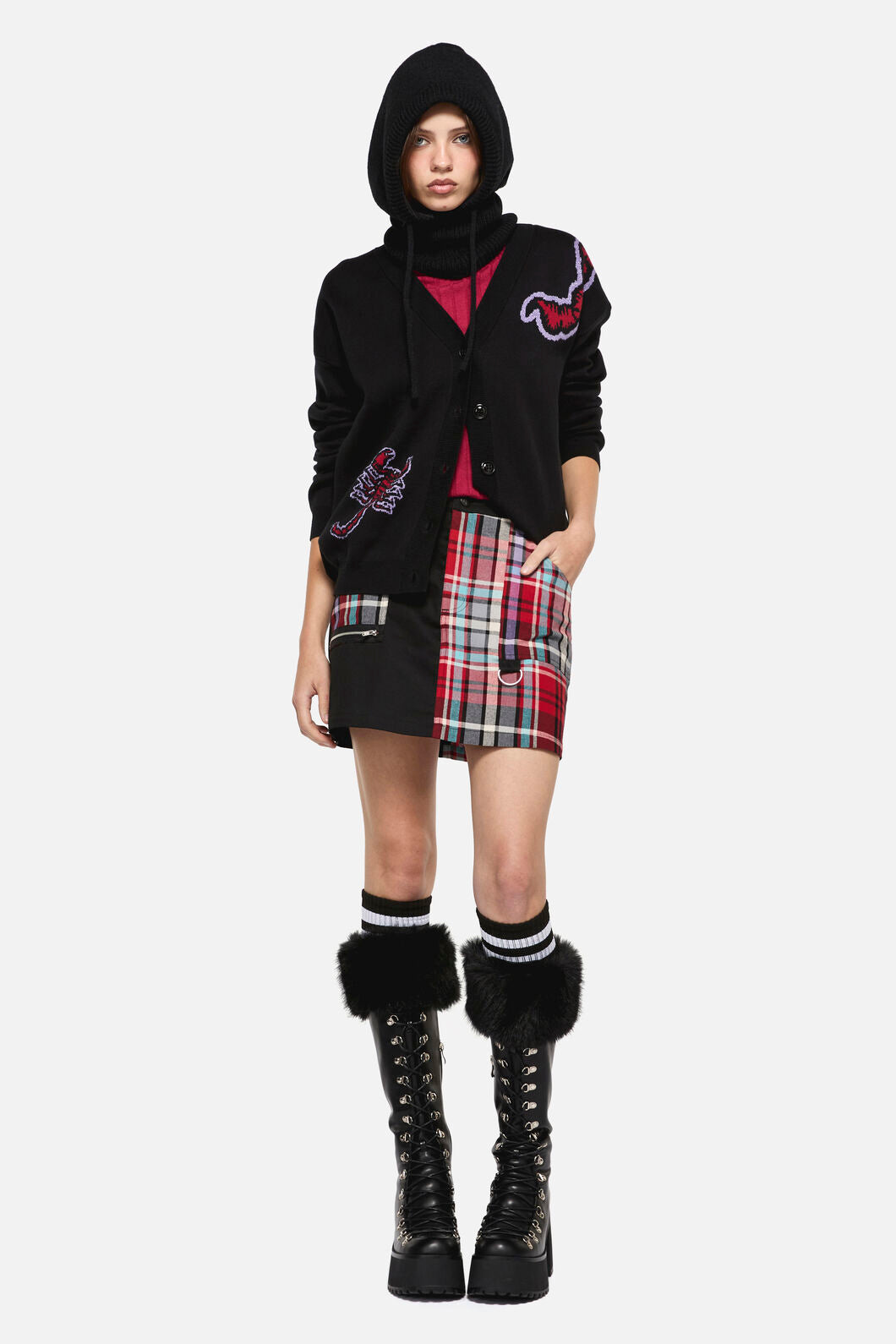 Dangerfield - Scorpion Gothic Cardigan - black