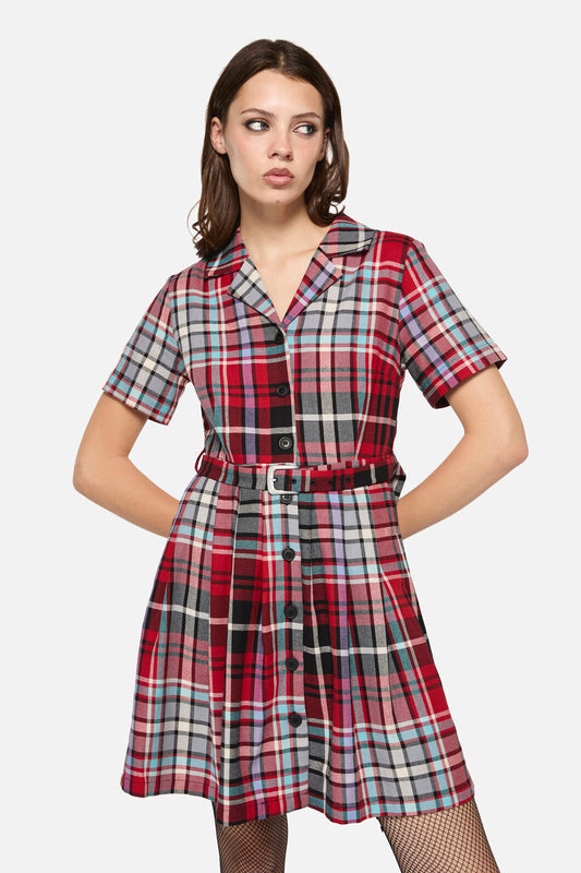 Dangerfield - Scorpian Tartan Dress - multi