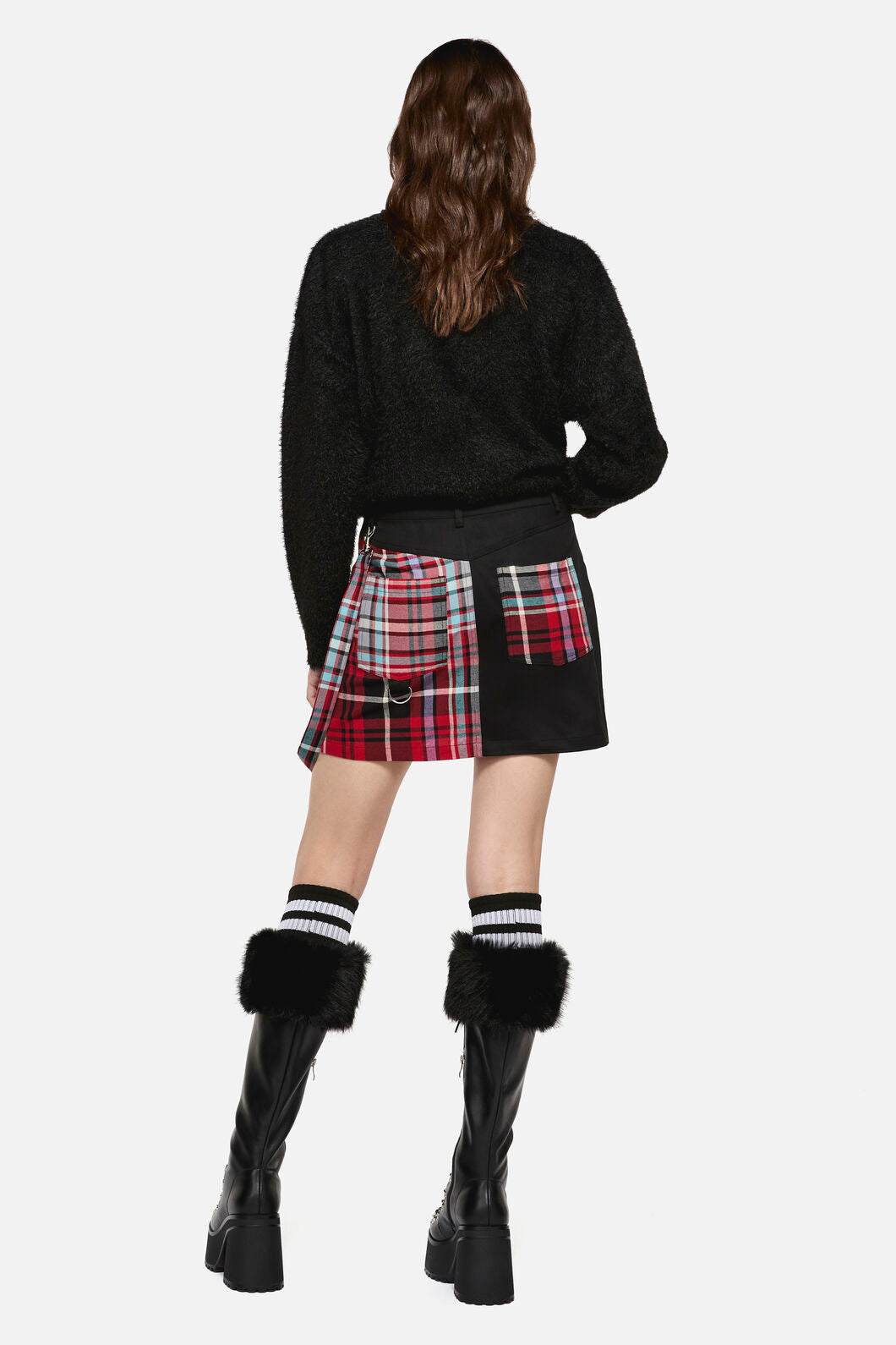 Dangerfield - Scorpian Tartan Skirt - multi