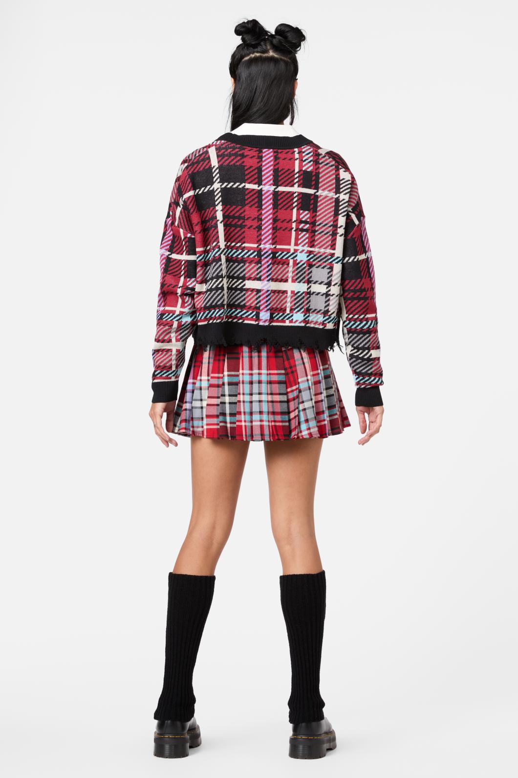 Dangerfield - Scorpian Tartan Cardigan - multi