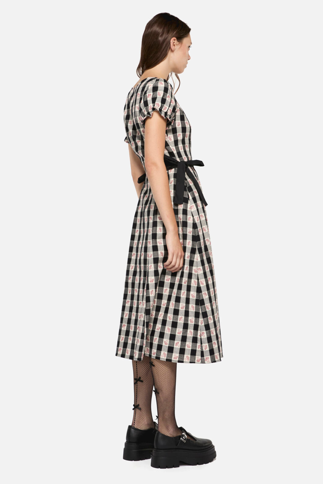 Dangerfield - Sweet Home Gingham Dress - black-white