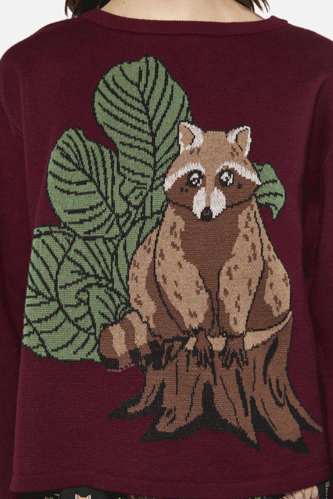 Dangerfield - Haus Of Raccoon High Neck Knit - maroon