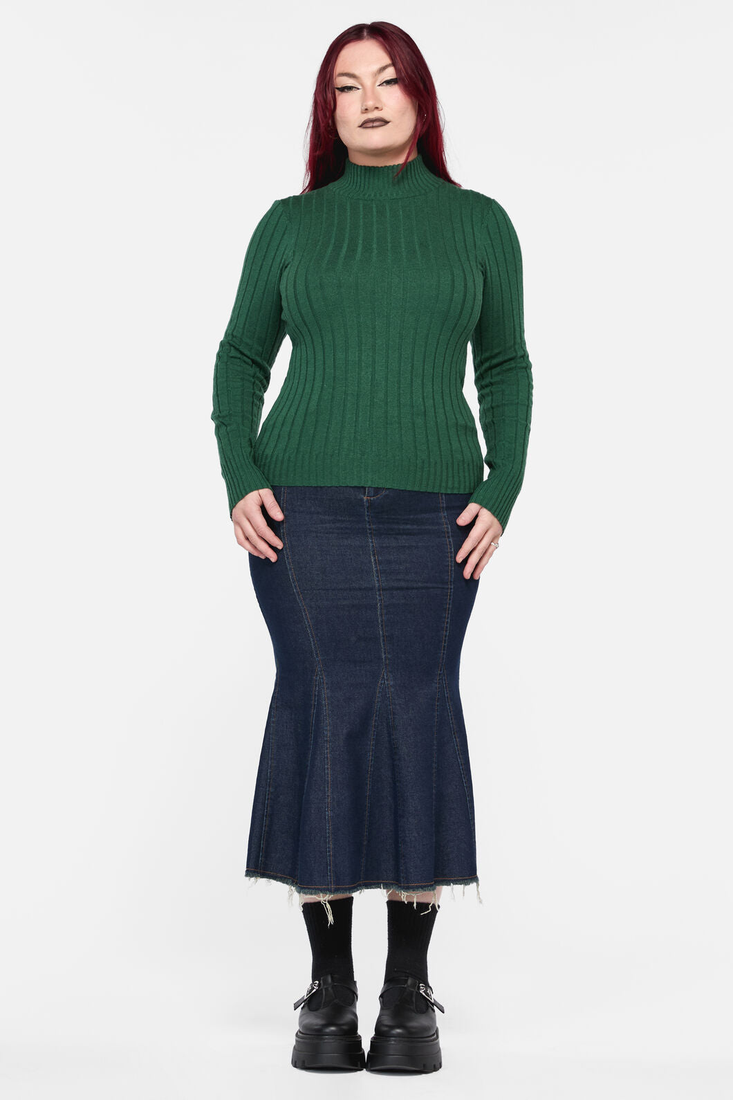 Dangerfield - Cub Huddle Knit Top - green