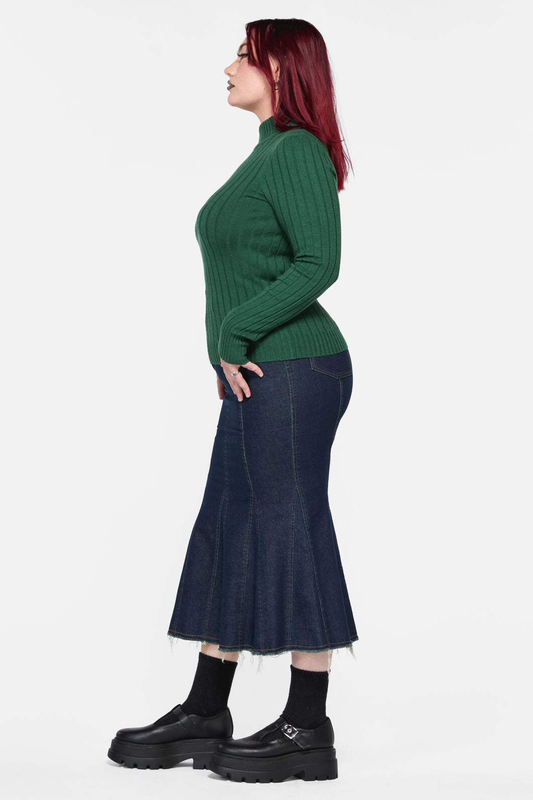 Dangerfield - Cub Huddle Knit Top - green