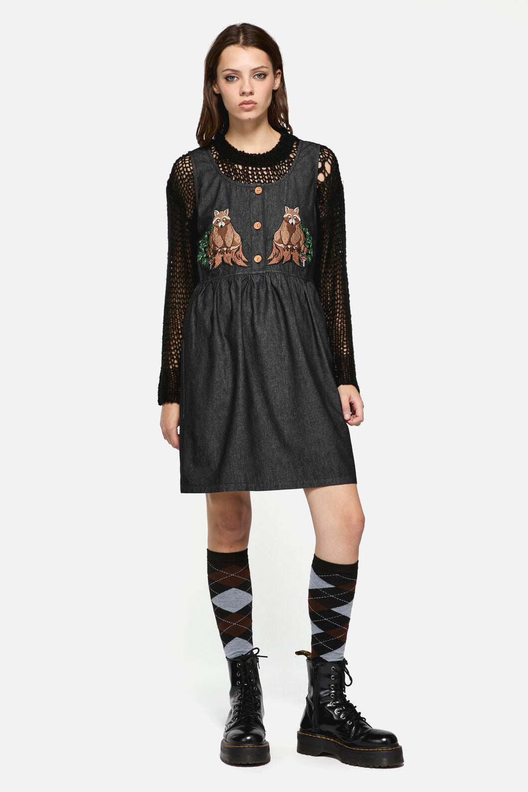 Dangerfield - Haus Of Raccoon Pinny - black