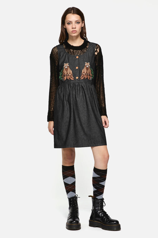 Dangerfield - Haus Of Raccoon Pinny - black