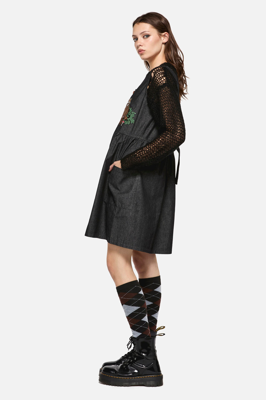 Dangerfield - Haus Of Raccoon Pinny - black