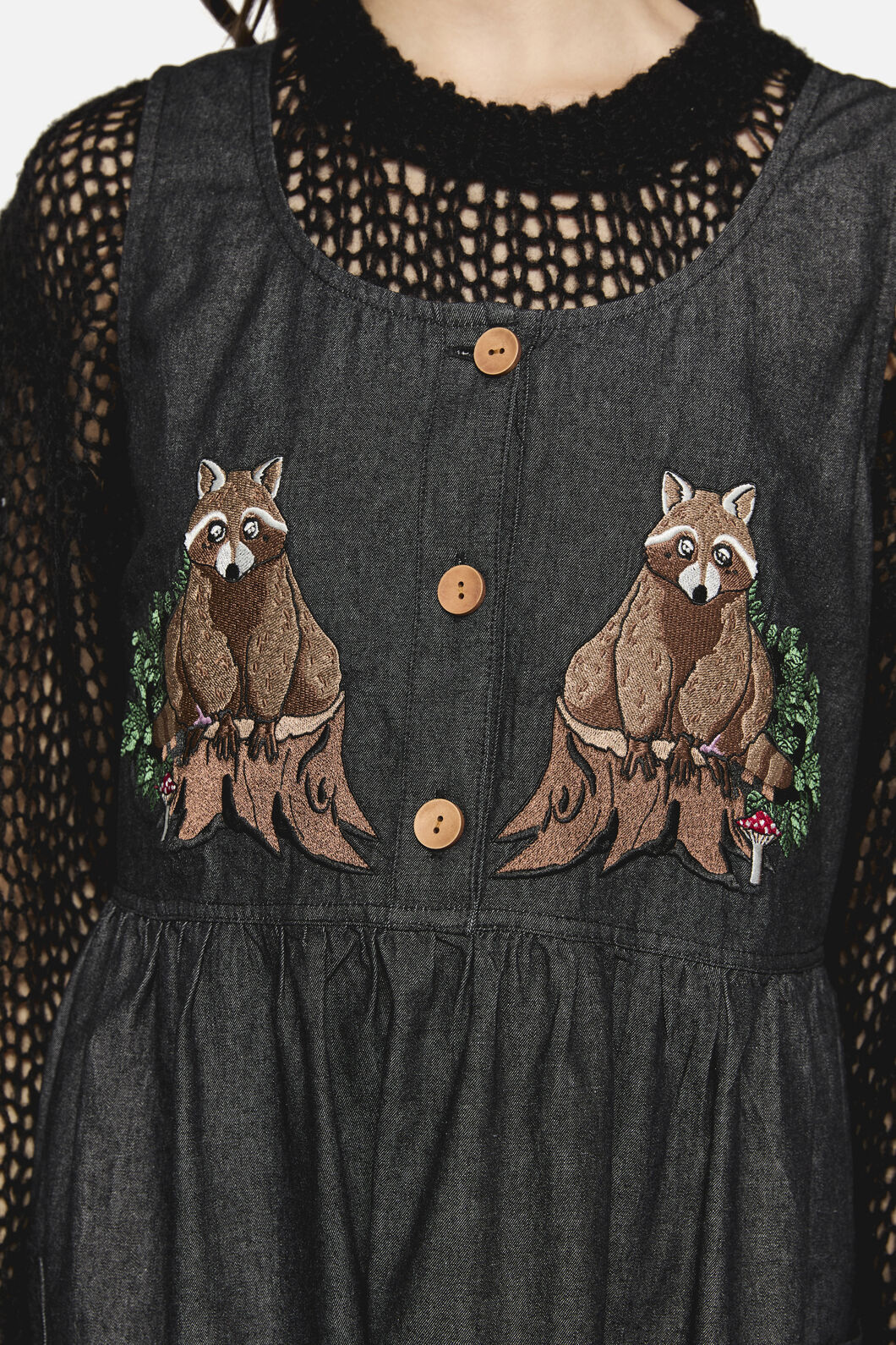 Dangerfield - Haus Of Raccoon Pinny - black