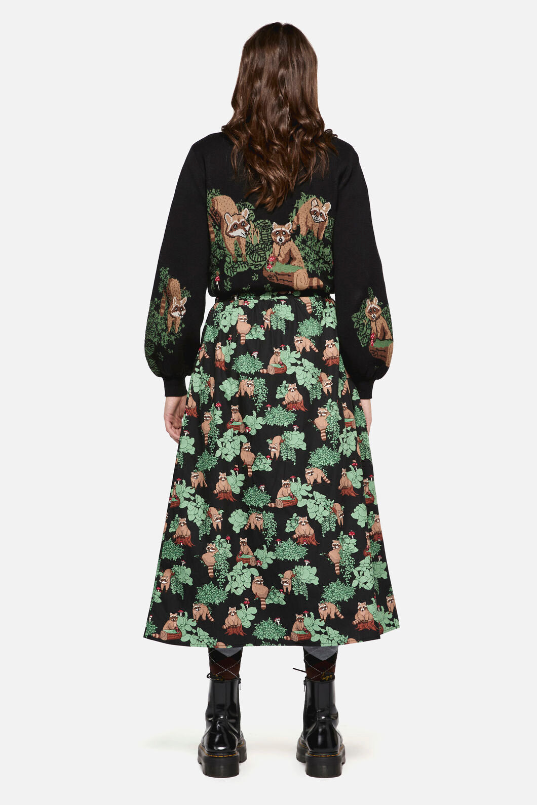 Dangerfield - Haus Of Raccon Print Skirt - multi