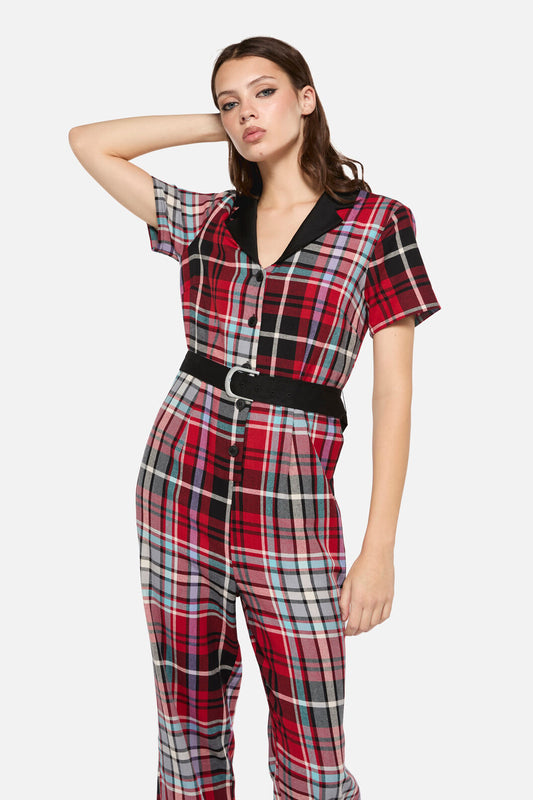 Dangerfield - Scorpion Tartan Jumpsuit - multi